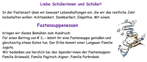 fastensuppe essen